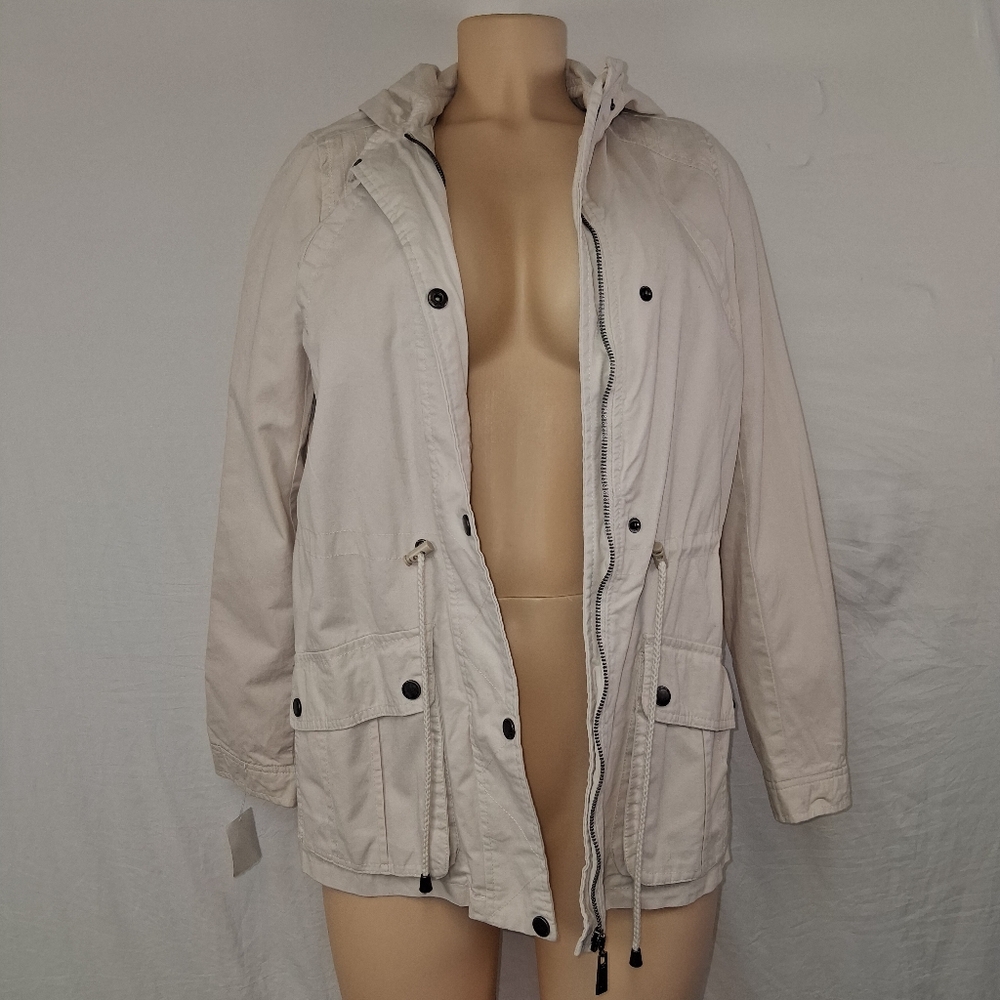 Joujou Stylish Cream Utility Jacket for Women size M - Picture 4 of 16
